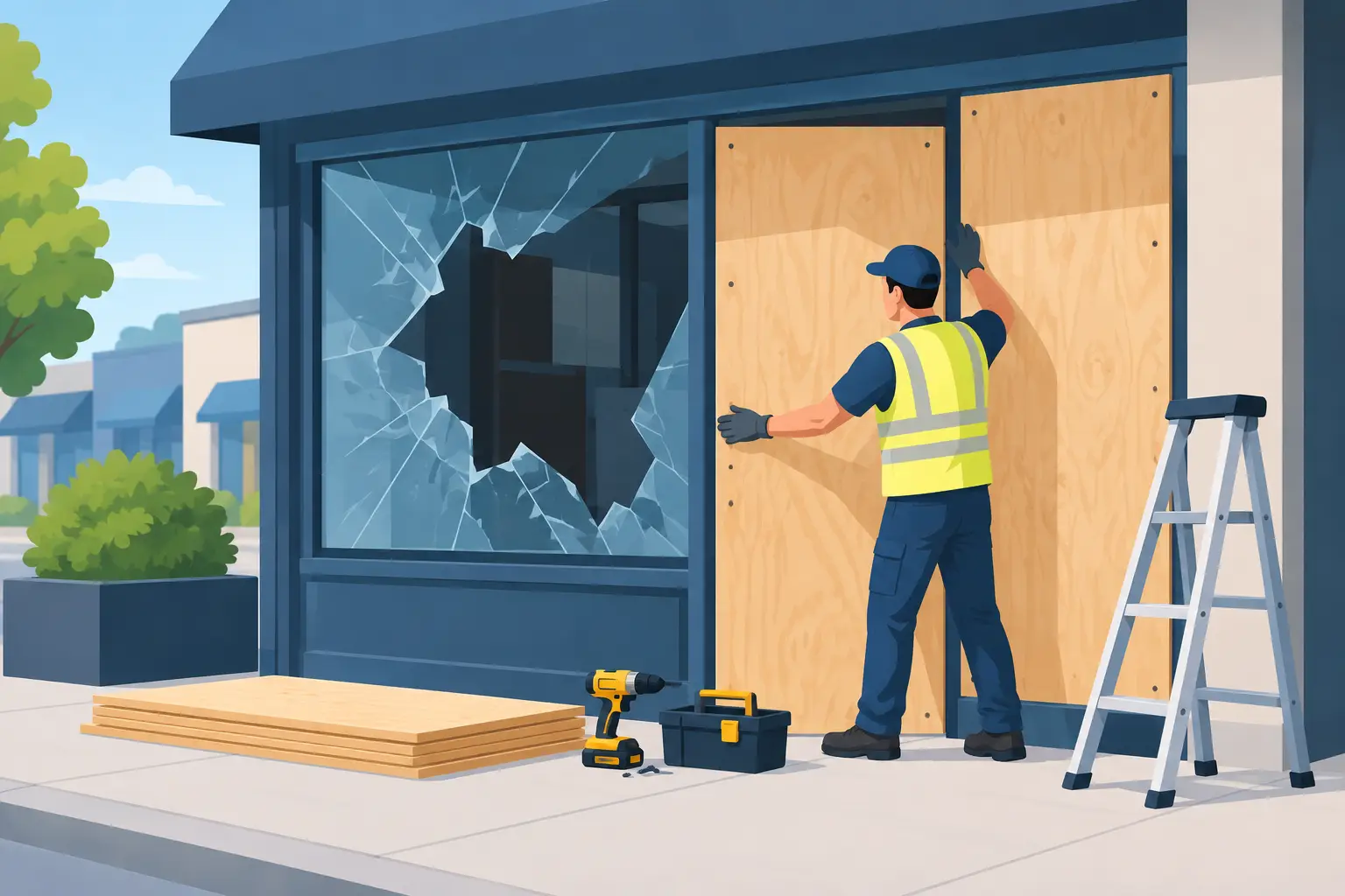 How to Board a Damaged Shopfront Safely